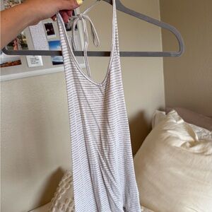 Striped Halter Neck Women’s Top